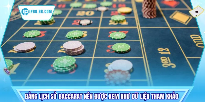 Bảng lịch sử baccarat nên được xem như dữ liệu tham khảo