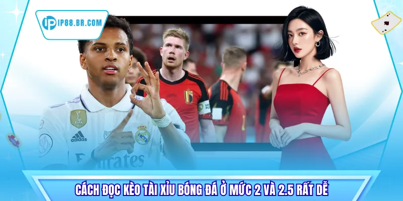Cách đọc kèo tài xỉu bóng đá ở mức 2 và 2.5 rất dễ